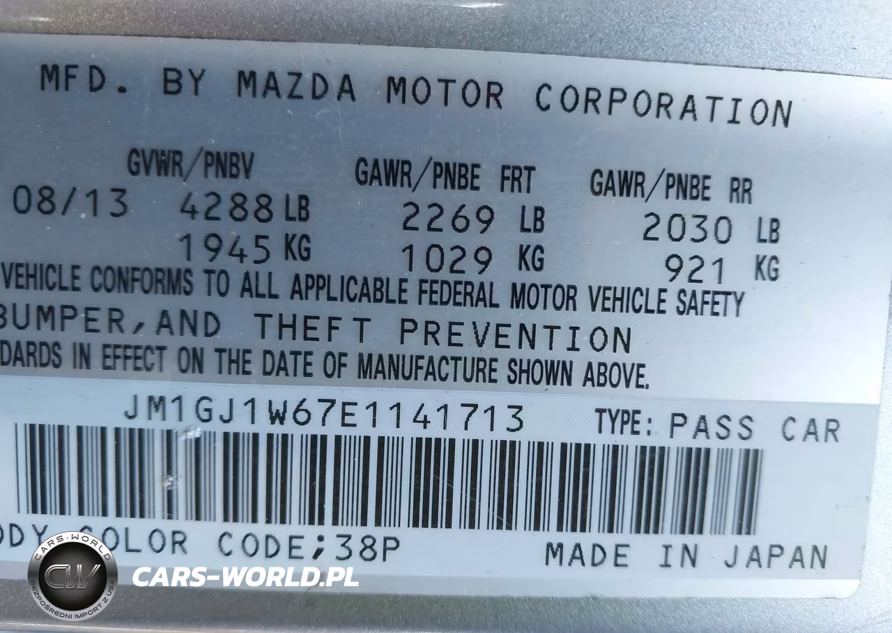 2014 Mazda Mazda6 I Grand Touring VIN:JM1GJ1W67E1141713 - 9