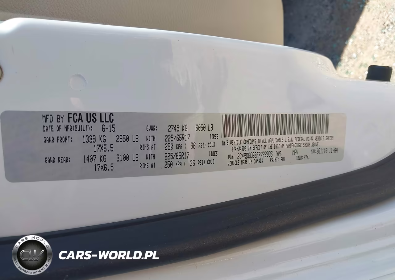 2015 Dodge Grand Caravan Sxt VIN:2C4RDGCG0FR722936 - 9