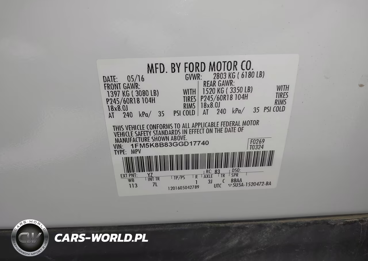 2016 Ford Explorer VIN:1FM5K8B83GGD17740 - 9