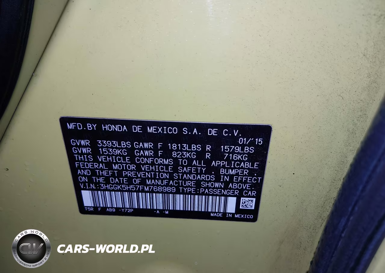 2015 Honda Fit Lx VIN:3HGGK5H57FM768989 - 9
