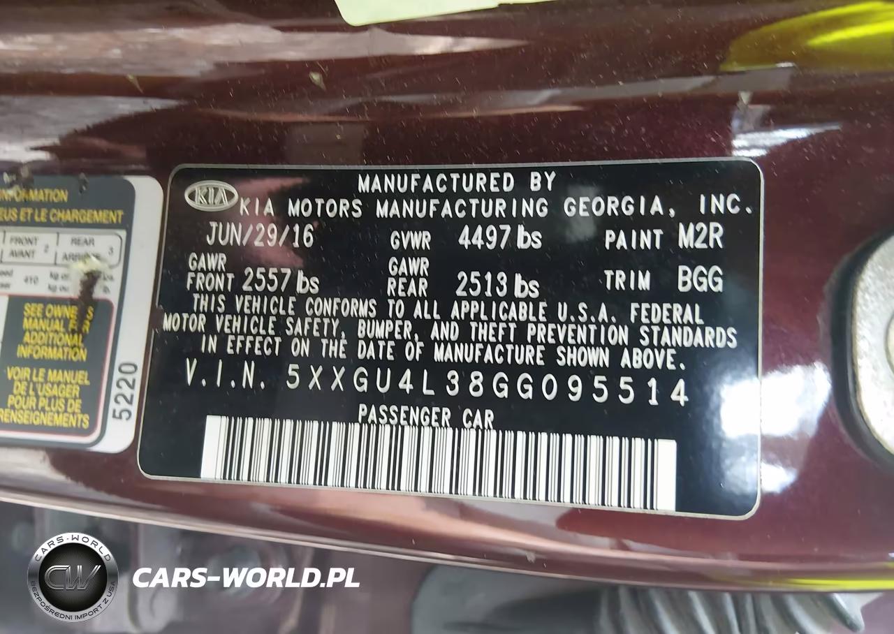 2016 Kia Optima Ex VIN:5XXGU4L38GG095514 - 9