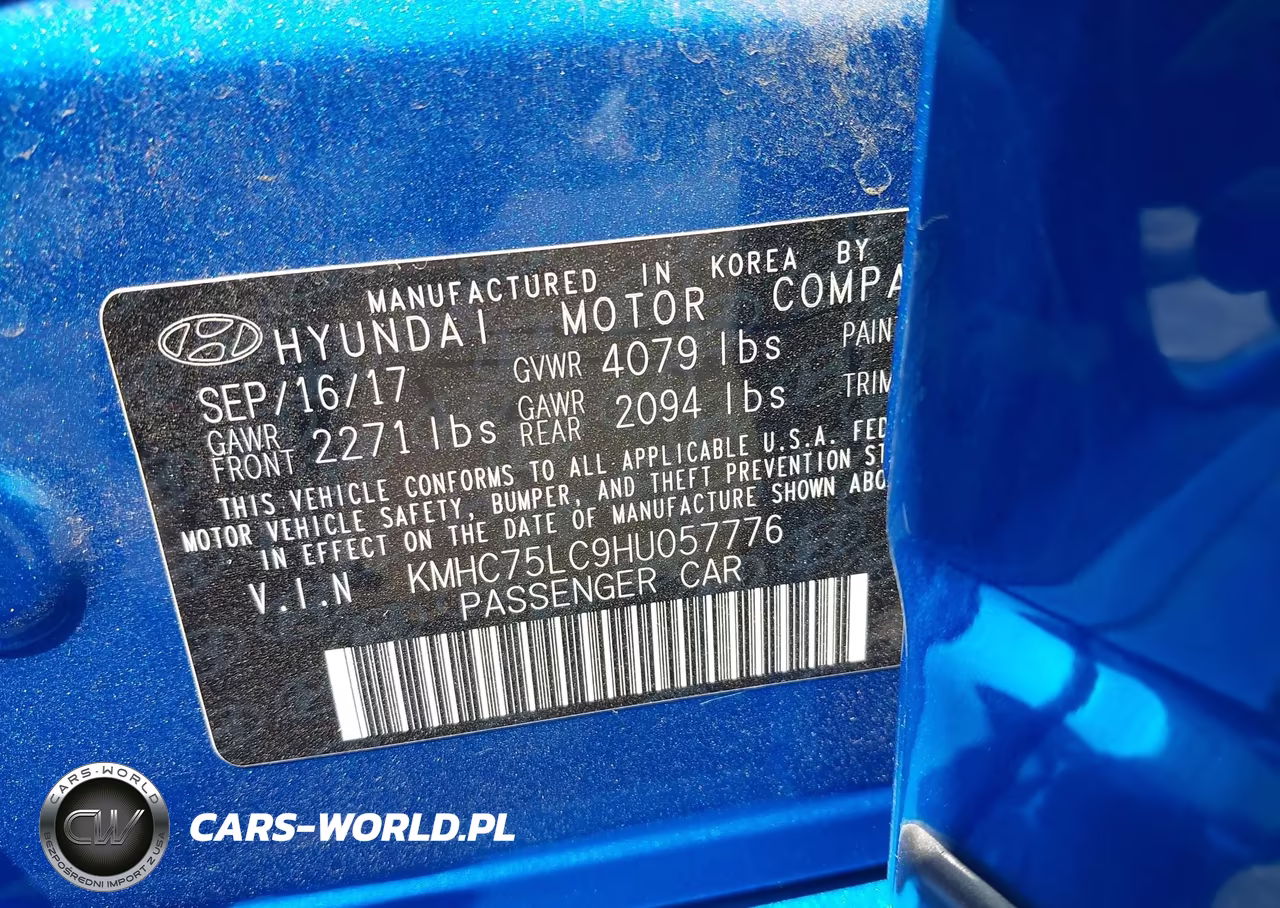 2017 Hyundai Ioniq Hybrid Sel VIN:KMHC75LC9HU057776 - 9