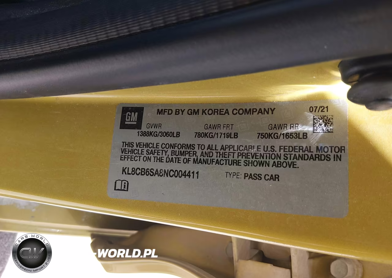2022 Chevrolet Spark Fwd Ls Automatic VIN:KL8CB6SA8NC004411 - 9
