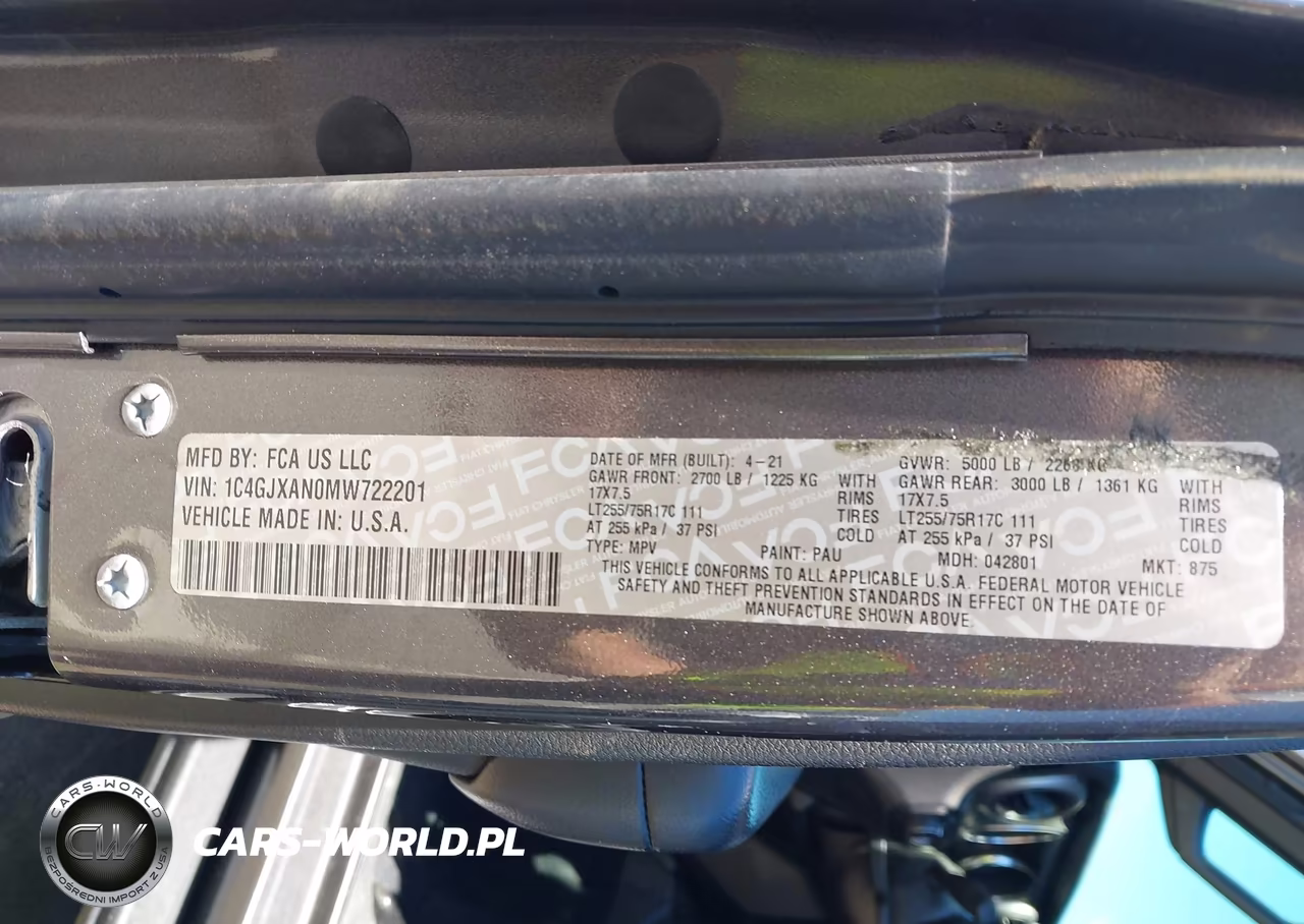 2021 Jeep Wrangler Willys 4X4 VIN:1C4GJXAN0MW722201 - 9
