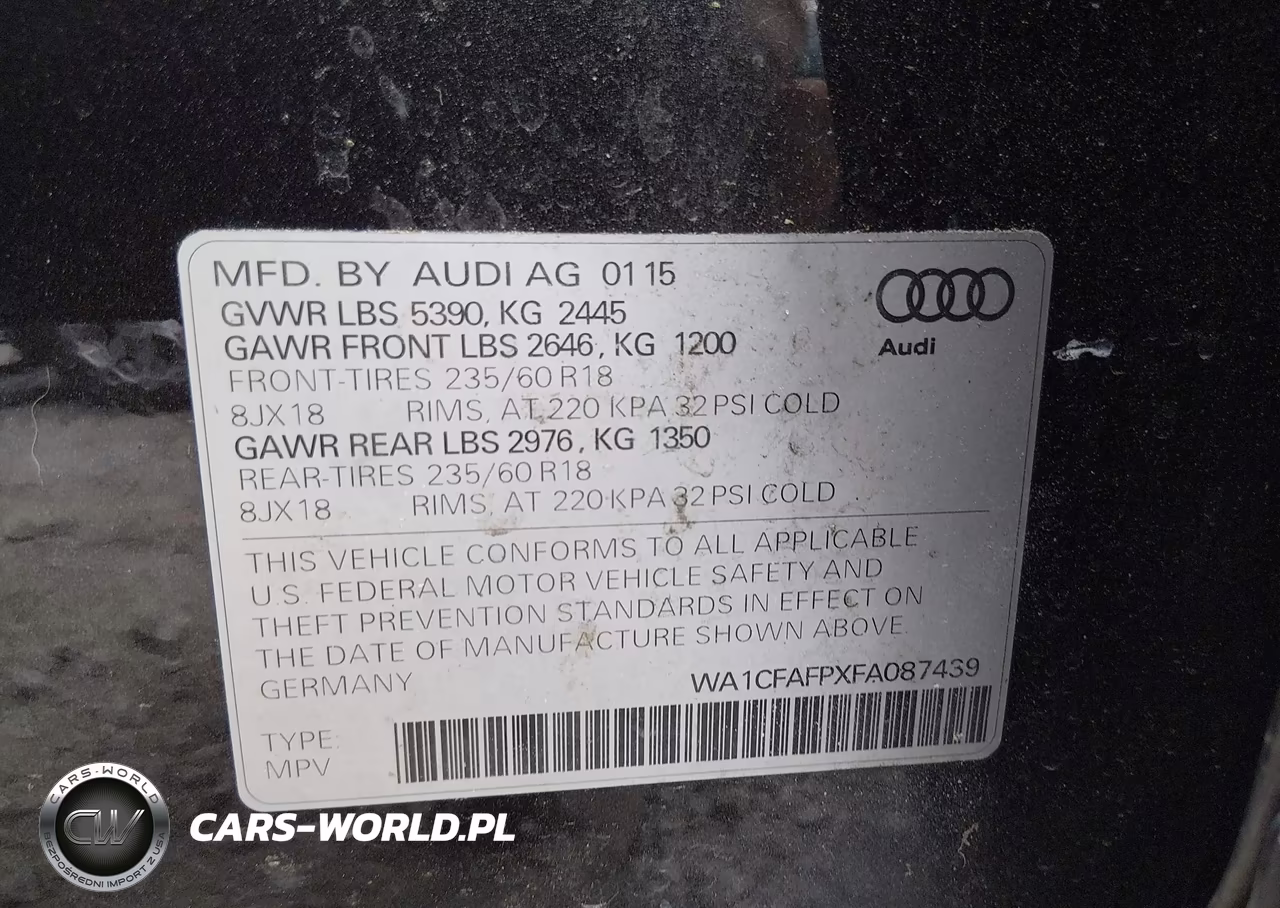 2015 Audi Q5 2.0T Premium VIN:WA1CFAFPXFA087439 - 9