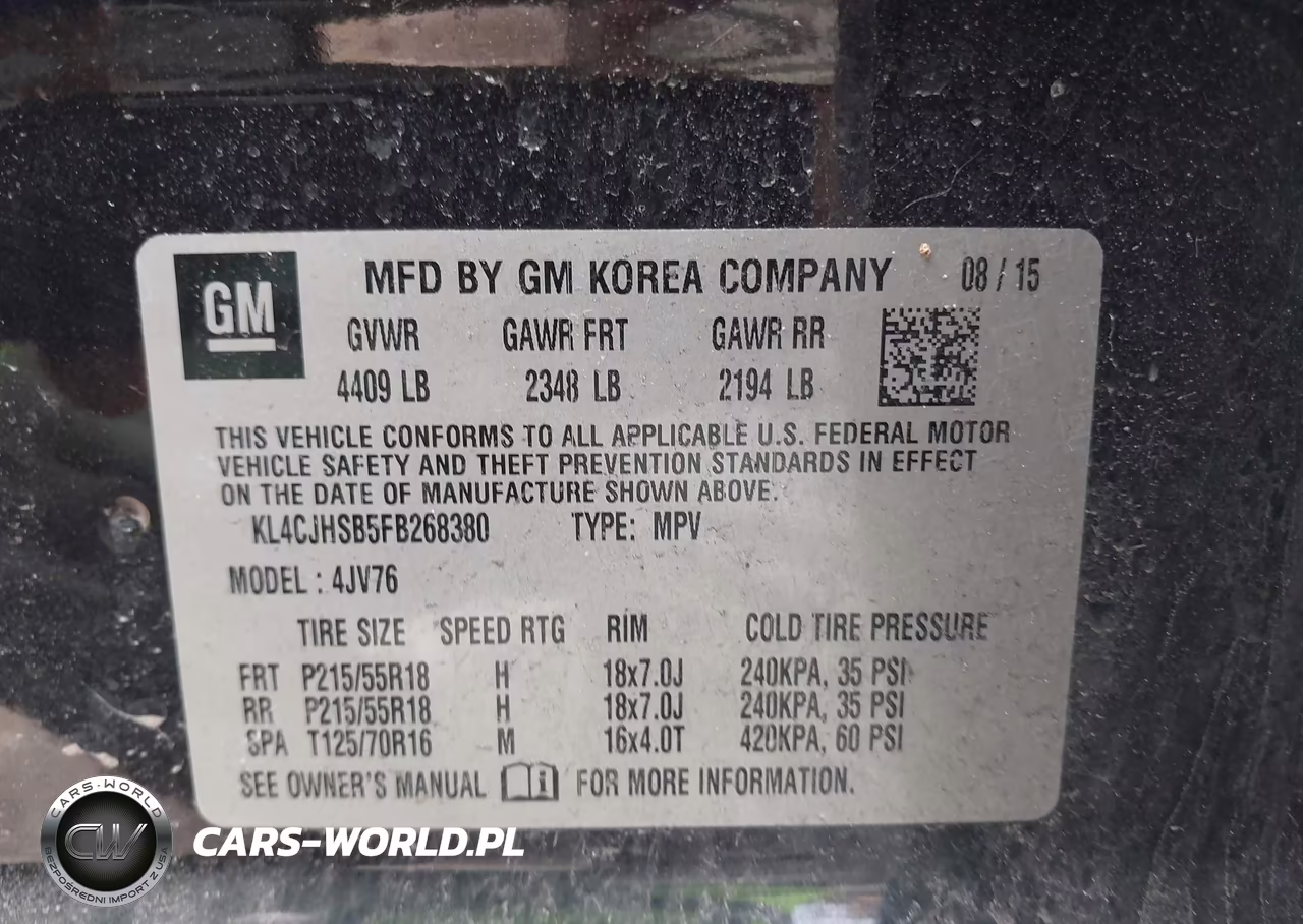 2015 Buick Encore Premium VIN:KL4CJHSB5FB268380 - 9