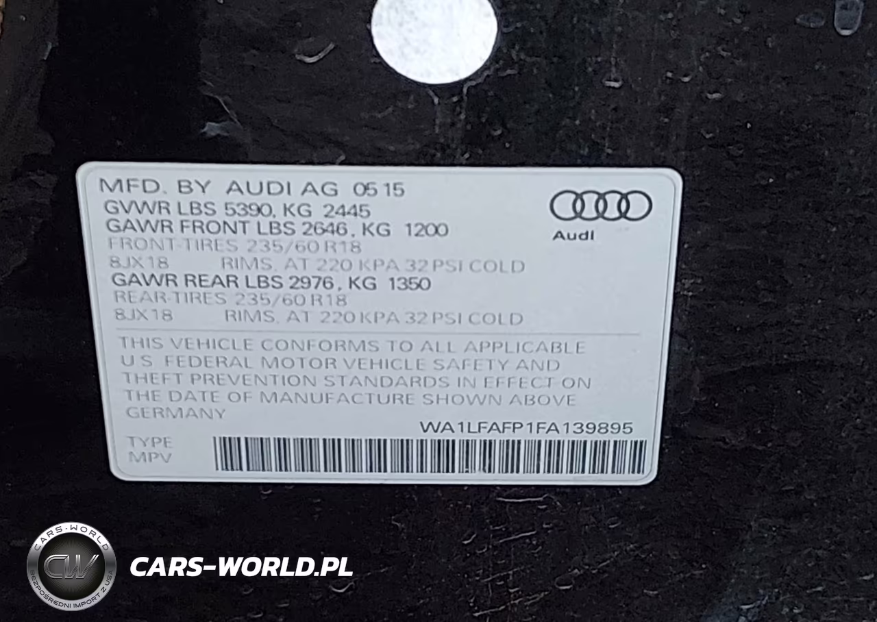 2015 Audi Q5 2.0T Premium VIN:WA1LFAFP1FA139895 - 9