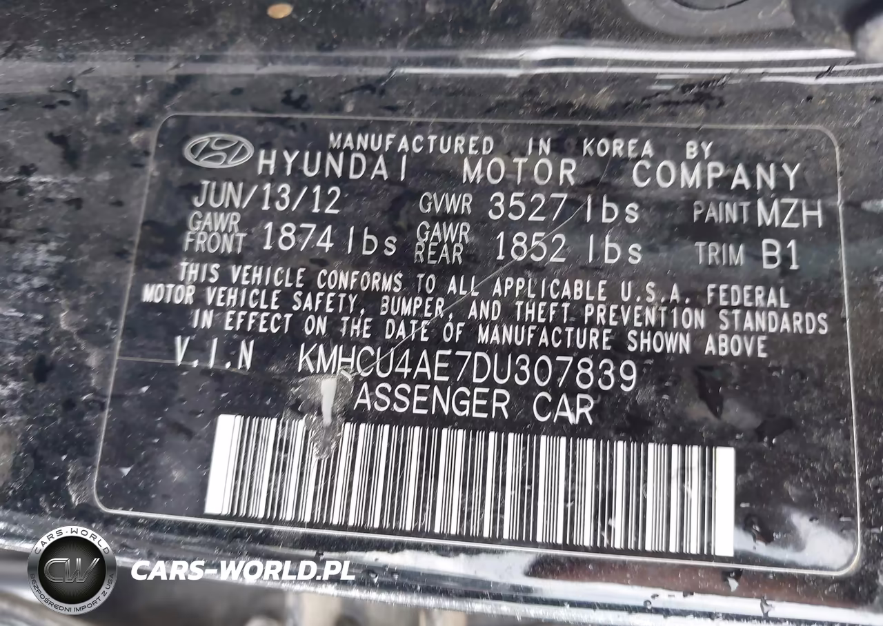 2013 Hyundai Accent Gls VIN:KMHCU4AE7DU307839 - 9