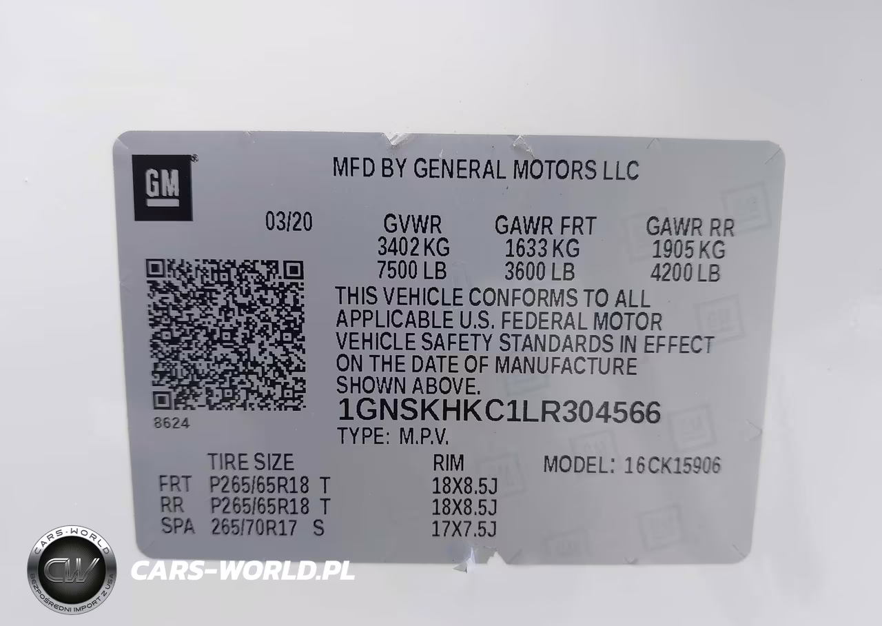 2020 Chevrolet Suburban 4Wd Lt VIN:1GNSKHKC1LR304566 - 9