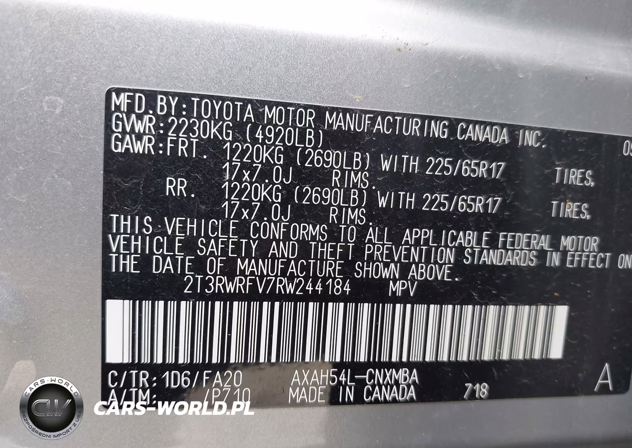 2024 Toyota Rav4 Hybrid Xle VIN:2T3RWRFV7RW244184 - 9