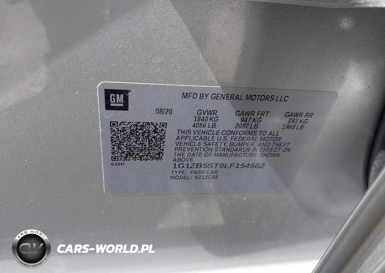 2020 Chevrolet Malibu Fwd Ls VIN:1G1ZB5ST9LF154562 - 9