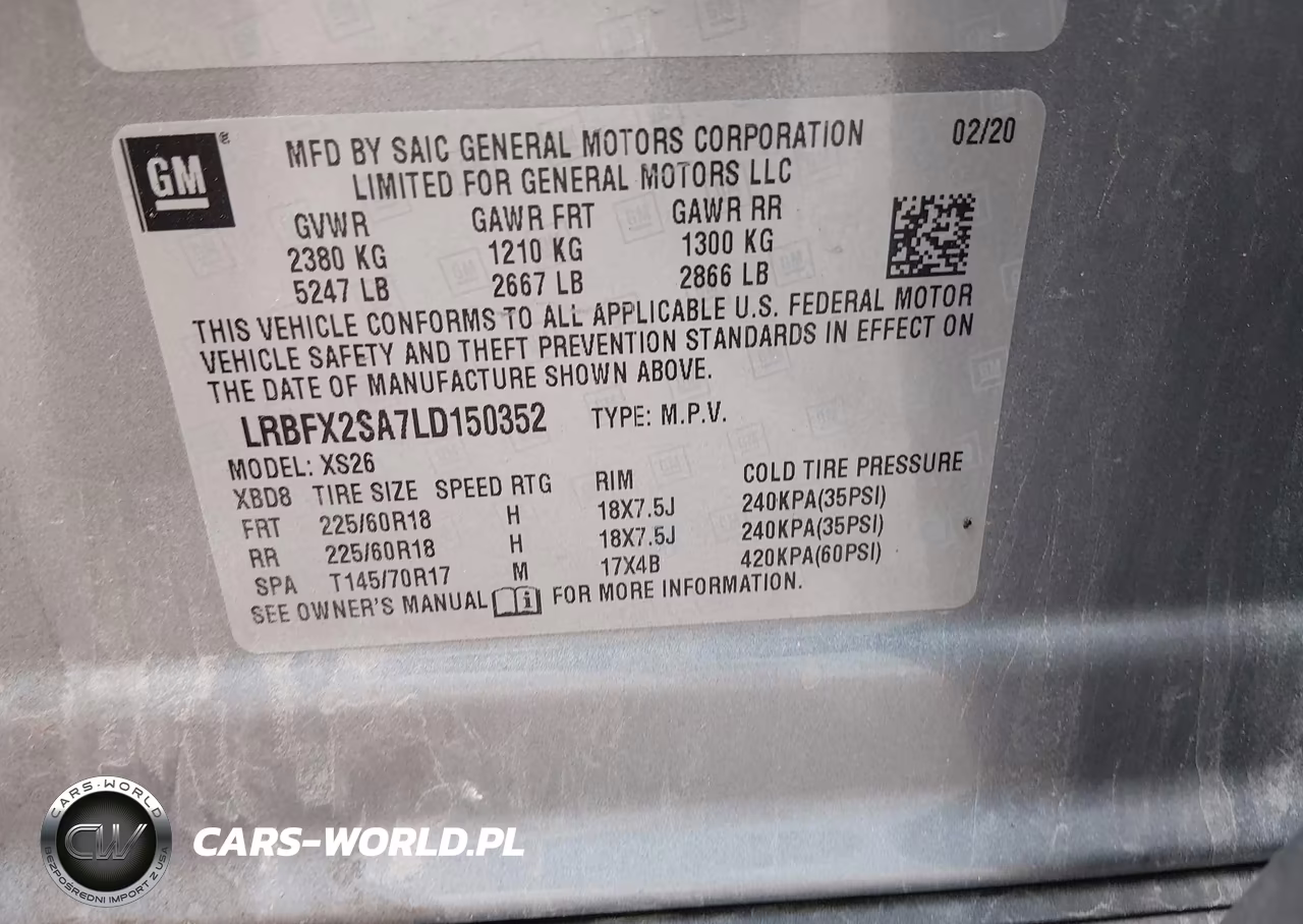 2020 Buick Envision Awd Essence VIN:LRBFX2SA7LD150352 - 9