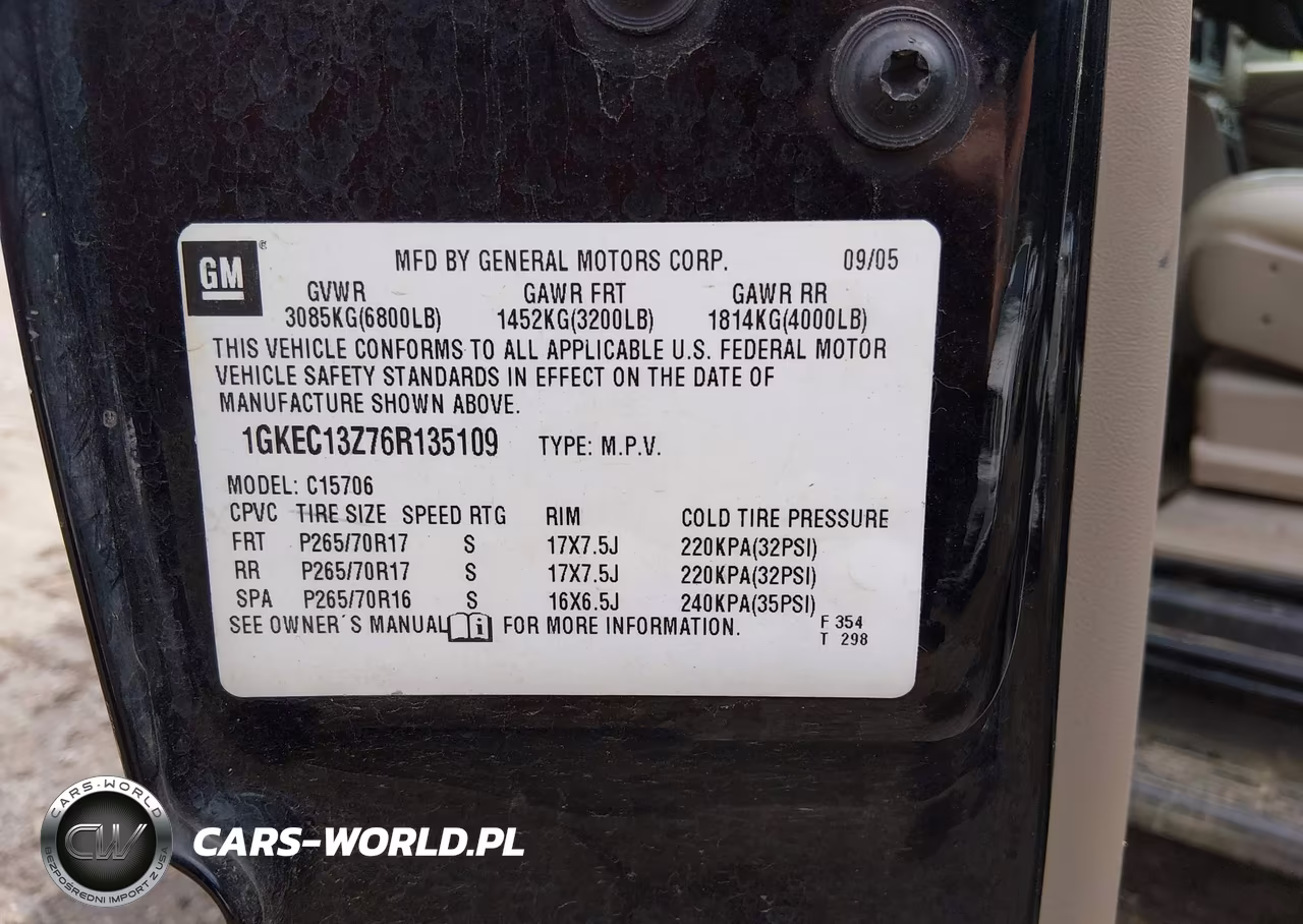 2006 GMC Yukon Slt VIN:1GKEC13Z76R135109 - 9