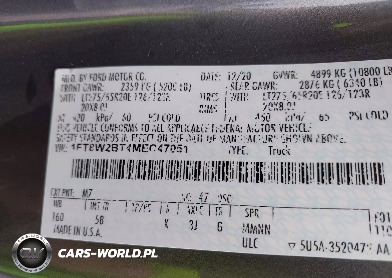 2021 Ford F-250 Lariat VIN:1FT8W2BT4MEC47051 - 8