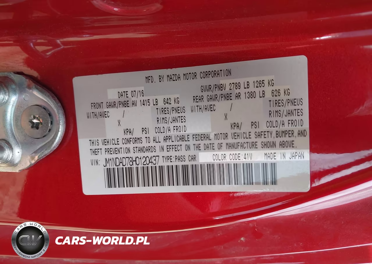 2017 Mazda Mx-5 Miata Grand Touring VIN:JM1NDAD78H0120437 - 9