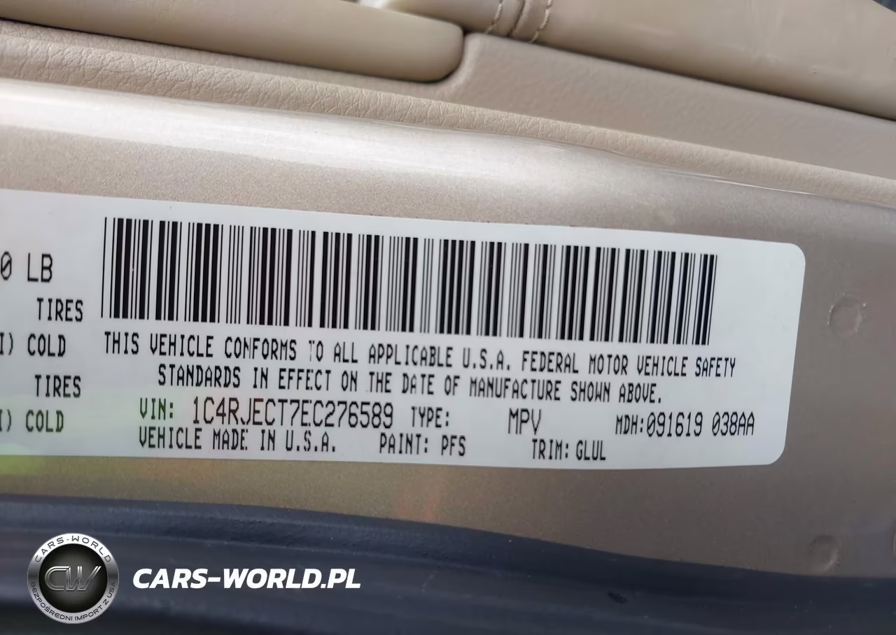 2014 Jeep Grand Cherokee Overland VIN:1C4RJECT7EC276589 - 9