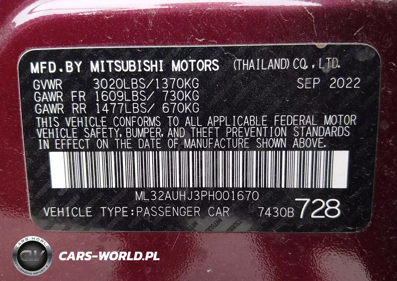2023 Mitsubishi Mirage Es-Le VIN:ML32AUHJ3PH001670 - 9