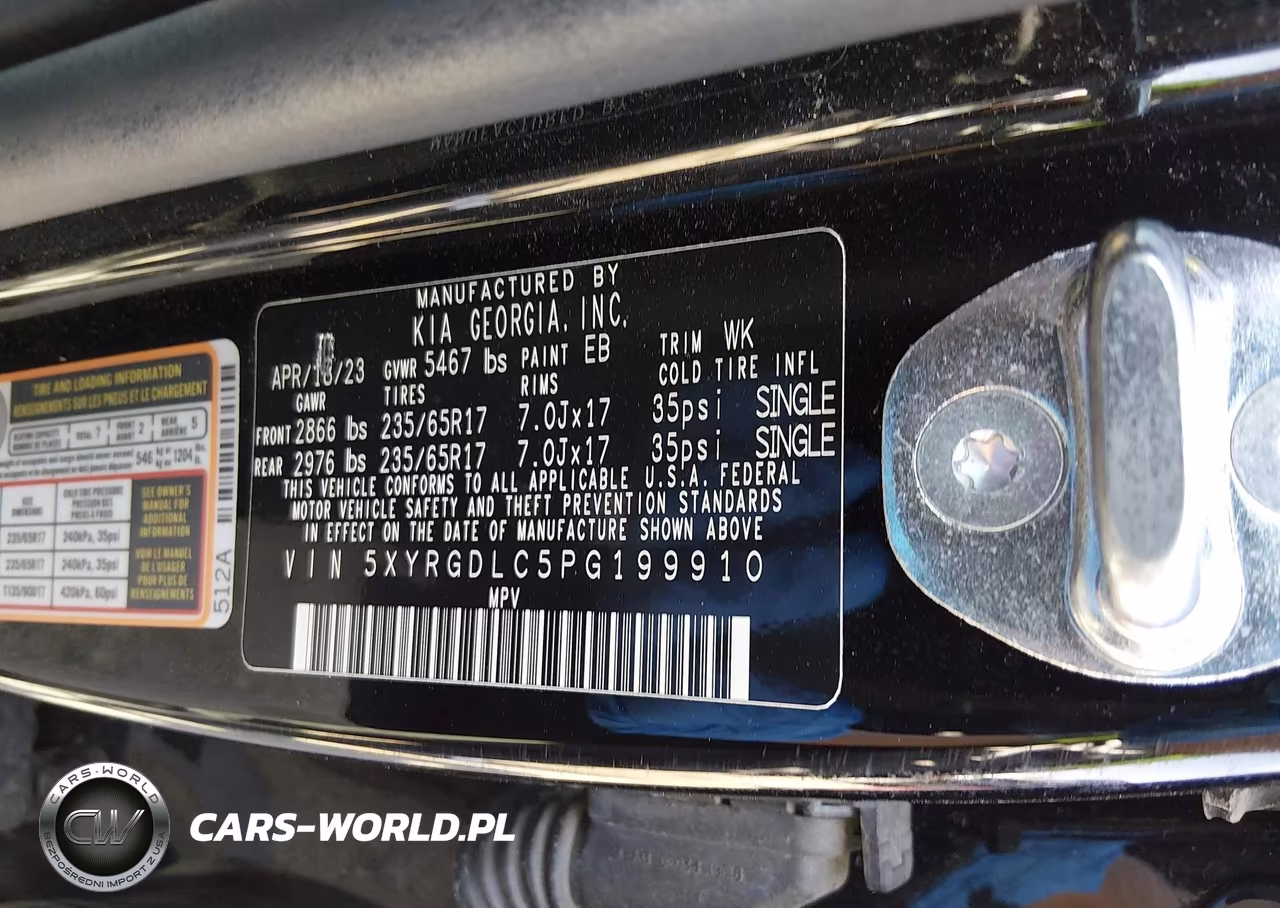 2023 Kia Sorento Lx VIN:5XYRGDLC5PG199910 - 9