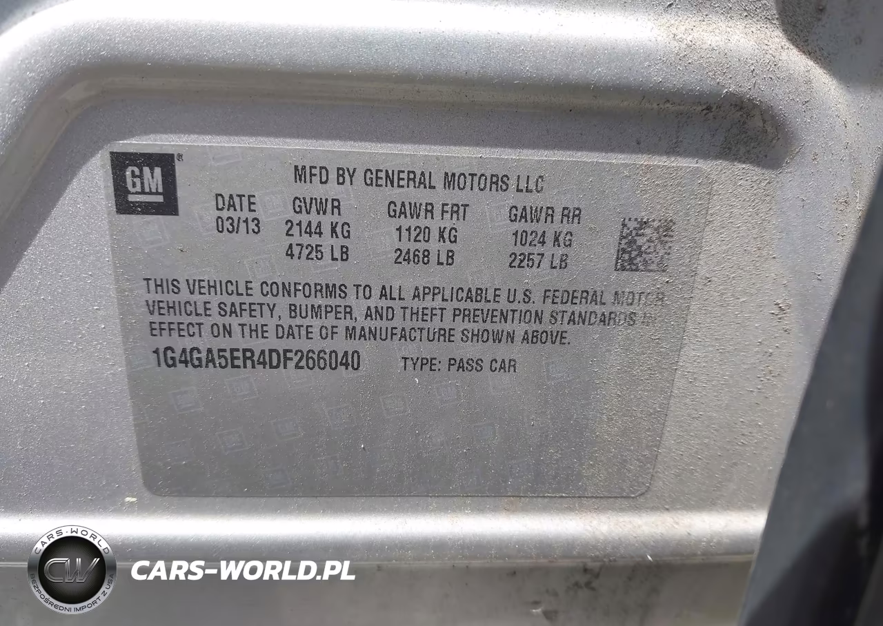 2013 Buick Lacrosse VIN:1G4GA5ER4DF266040 - 9