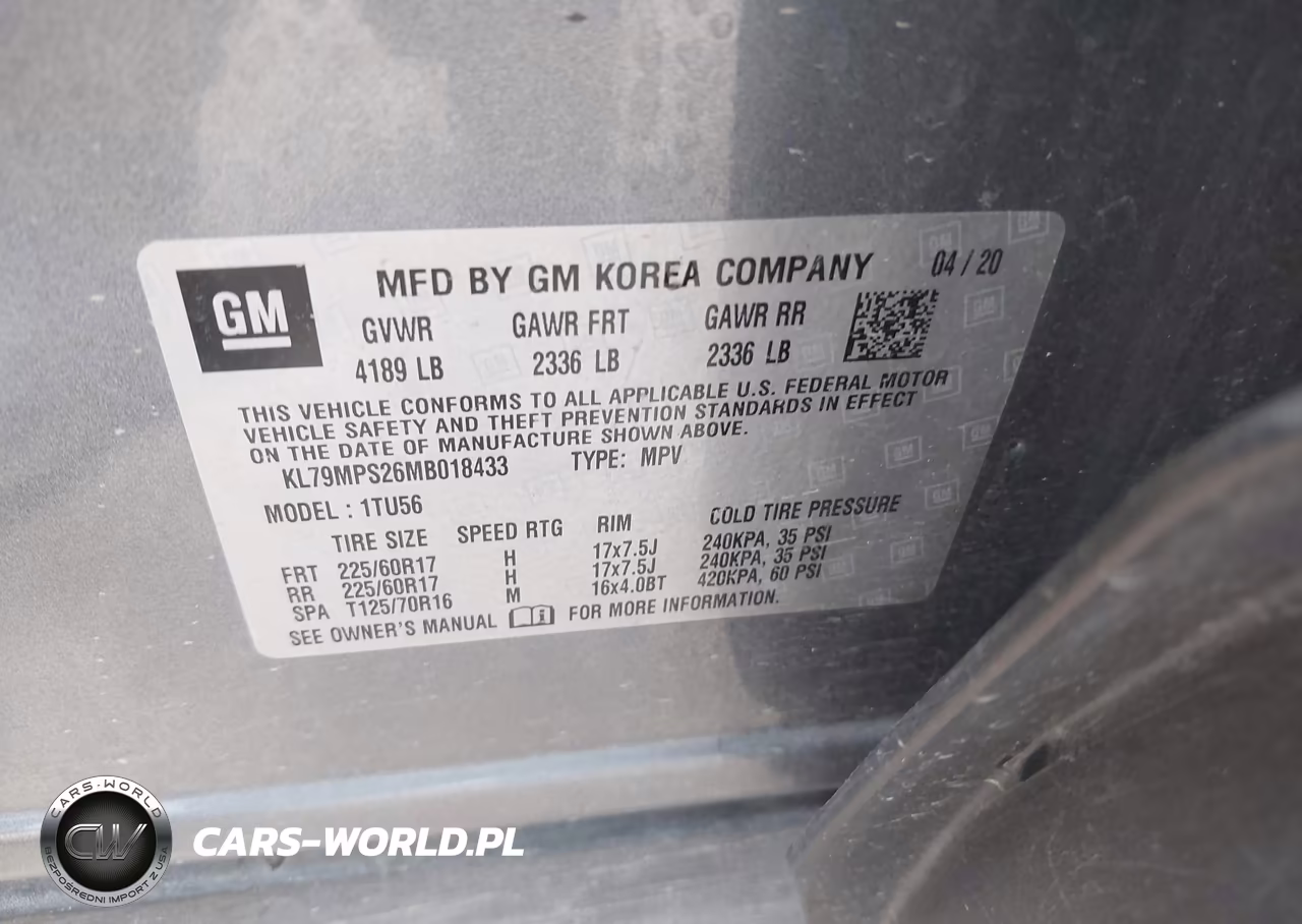 2021 Chevrolet Trailblazer Fwd Lt VIN:KL79MPS26MB018433 - 9