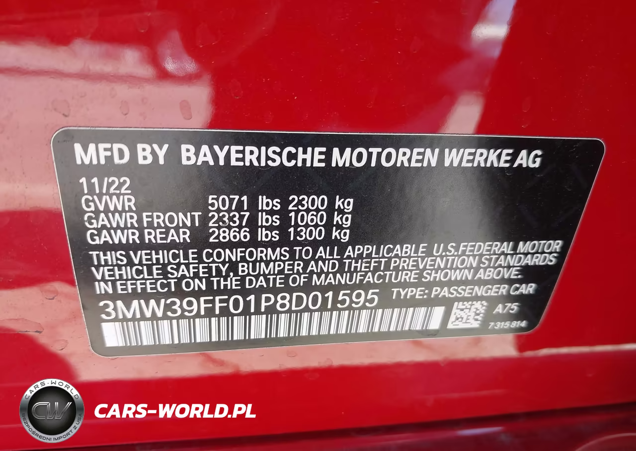 2023 BMW 330E VIN:3MW39FF01P8D01595 - 9