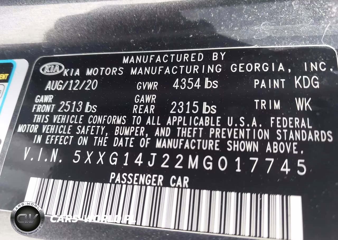 2021 Kia K5 Lxs VIN:5XXG14J22MG017745 - 9