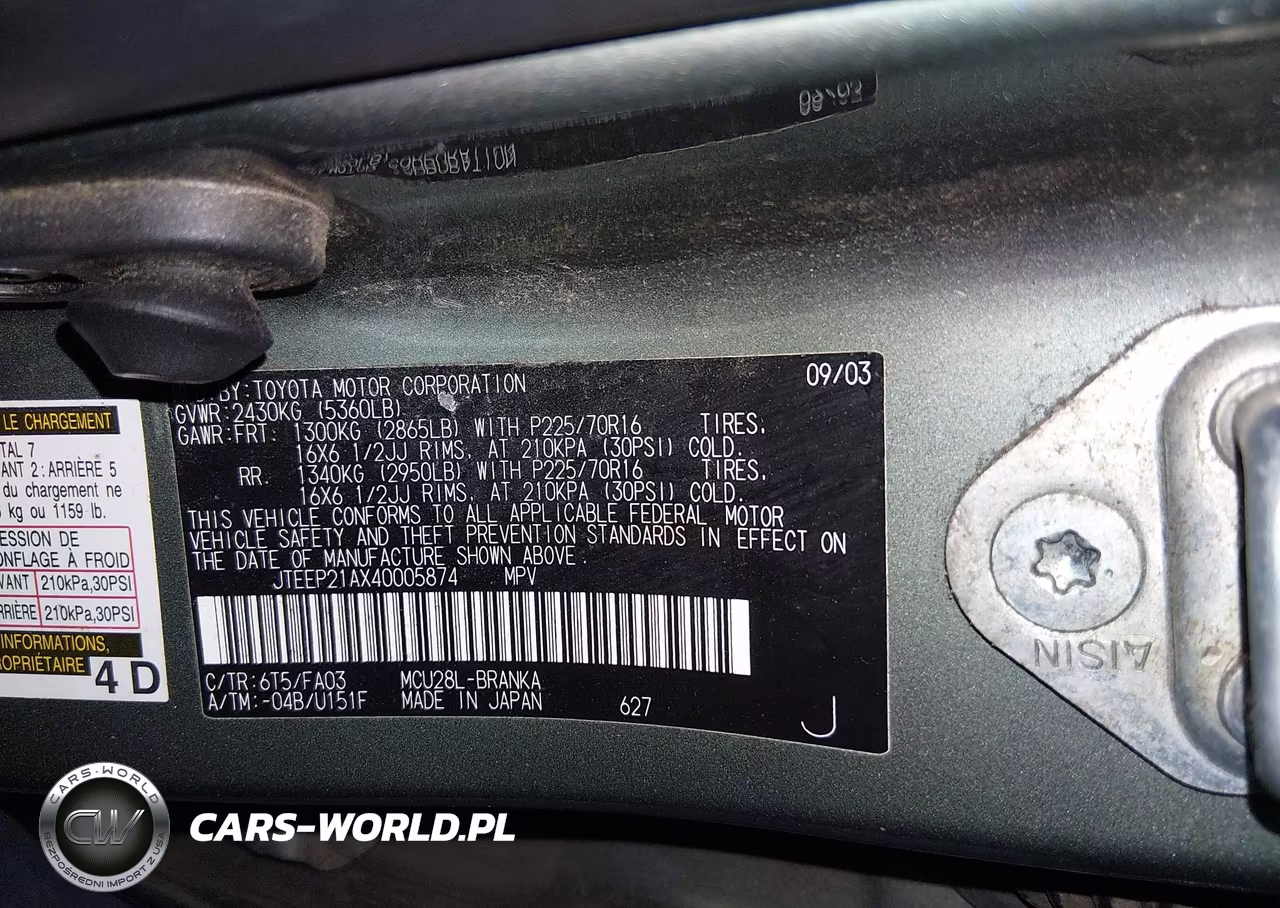 2004 Toyota Highlander V6 VIN:JTEEP21AX40005874 - 9