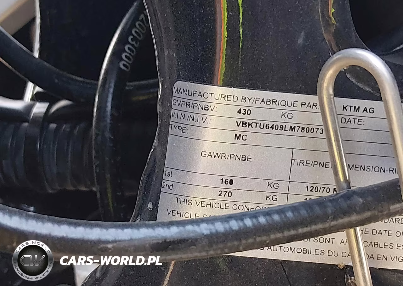 2020 Ktm 790 Duke VIN:VBKTU6409LM780073 - 10
