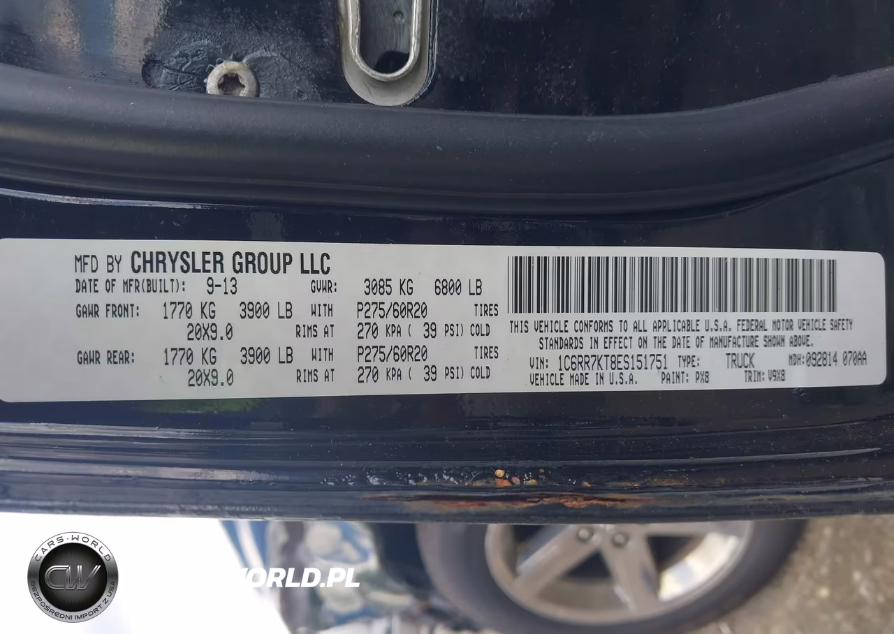2014 Ram 1500 Express VIN:1C6RR7KT8ES151751 - 9