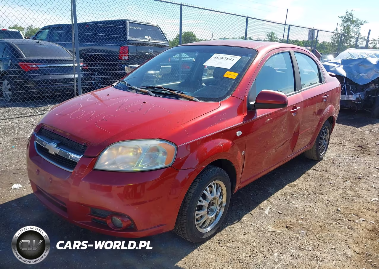 2007 Chevrolet Aveo Lt VIN:KL1TG56627B089125 - 2