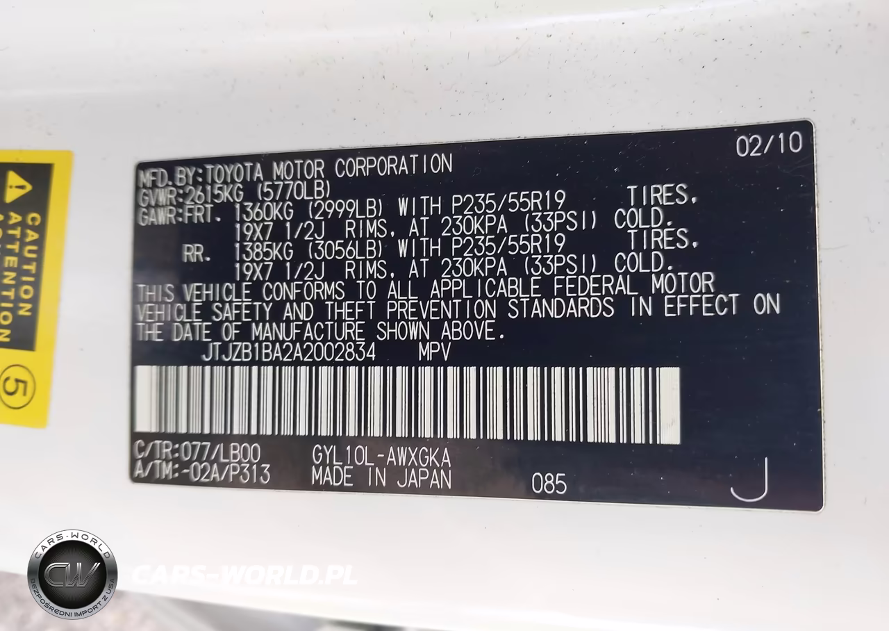 2010 Lexus Rx 450H VIN:JTJZB1BA2A2002834 - 9