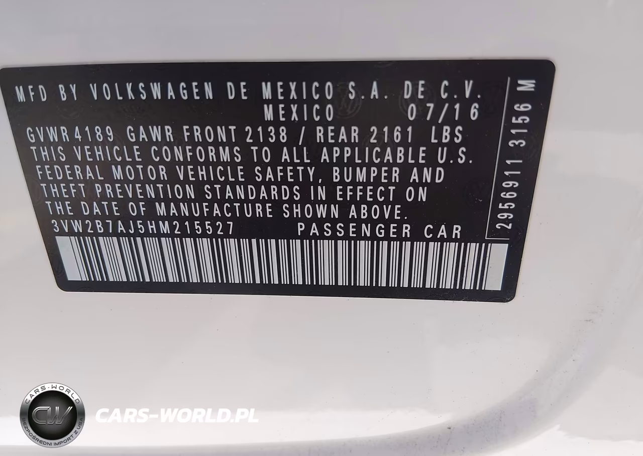 2017 Volkswagen Jetta 1.4T S VIN:3VW2B7AJ5HM215527 - 9