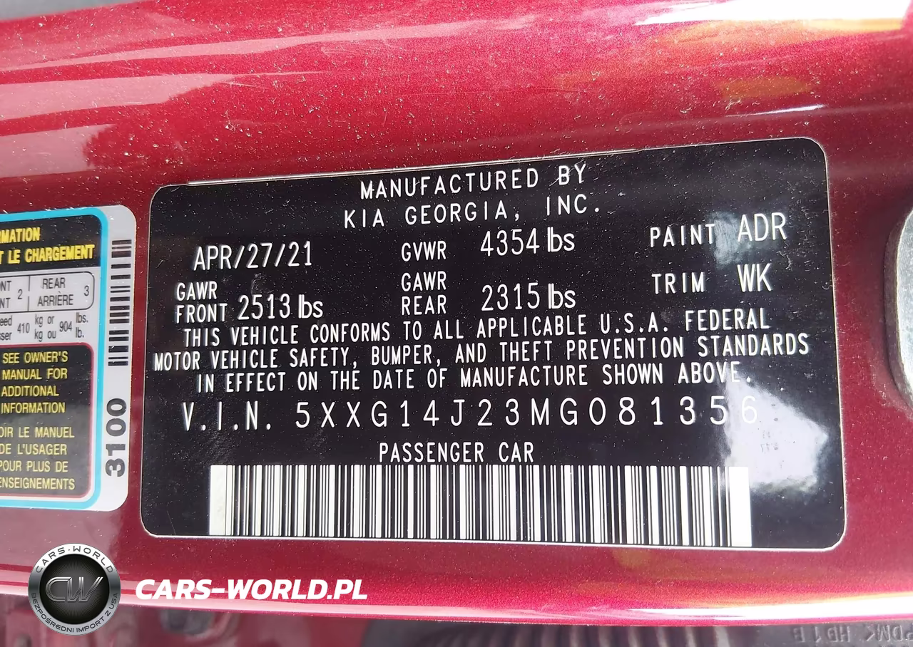 2021 Kia K5 Lxs VIN:5XXG14J23MG081356 - 9