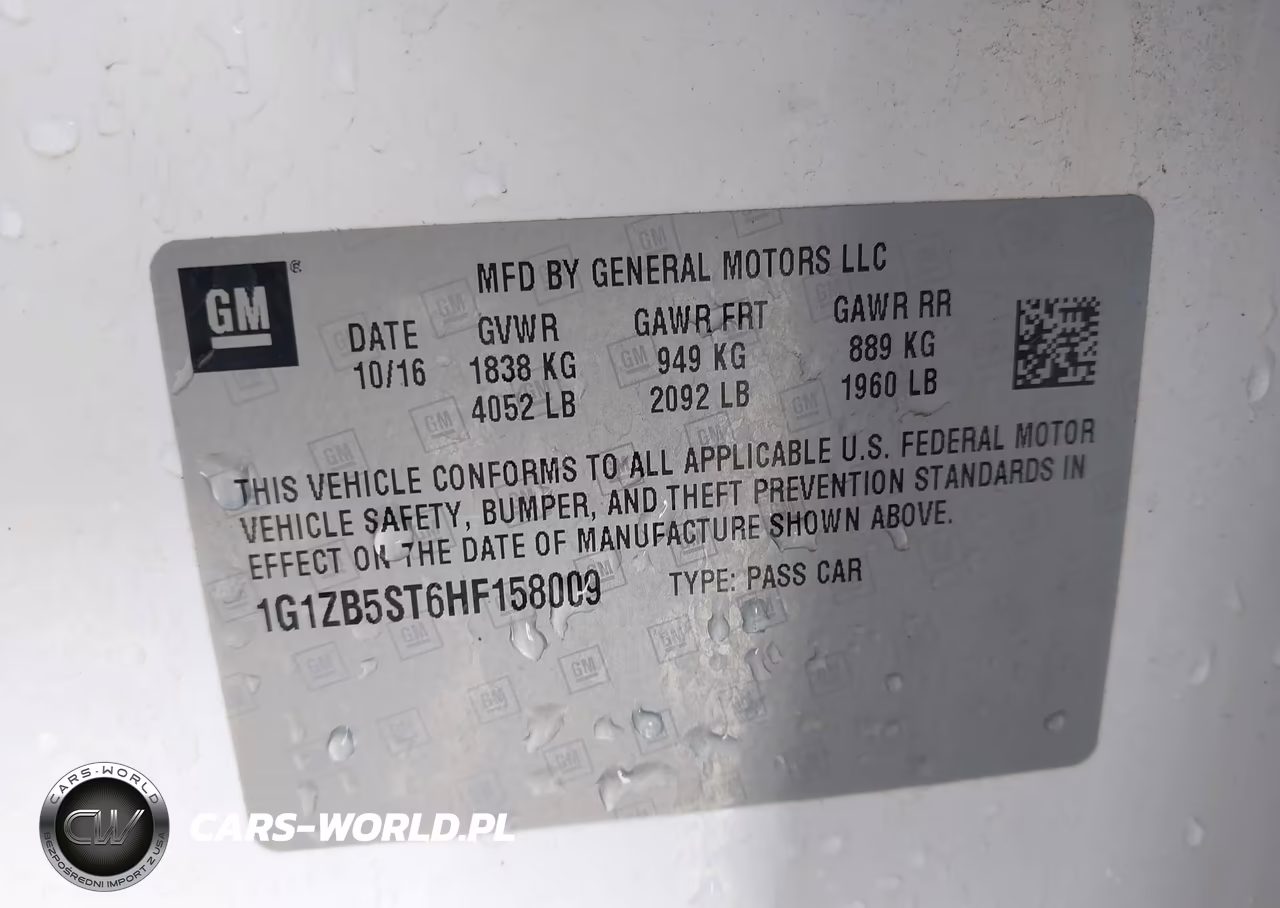 2017 Chevrolet Malibu Ls VIN:1G1ZB5ST6HF158009 - 9