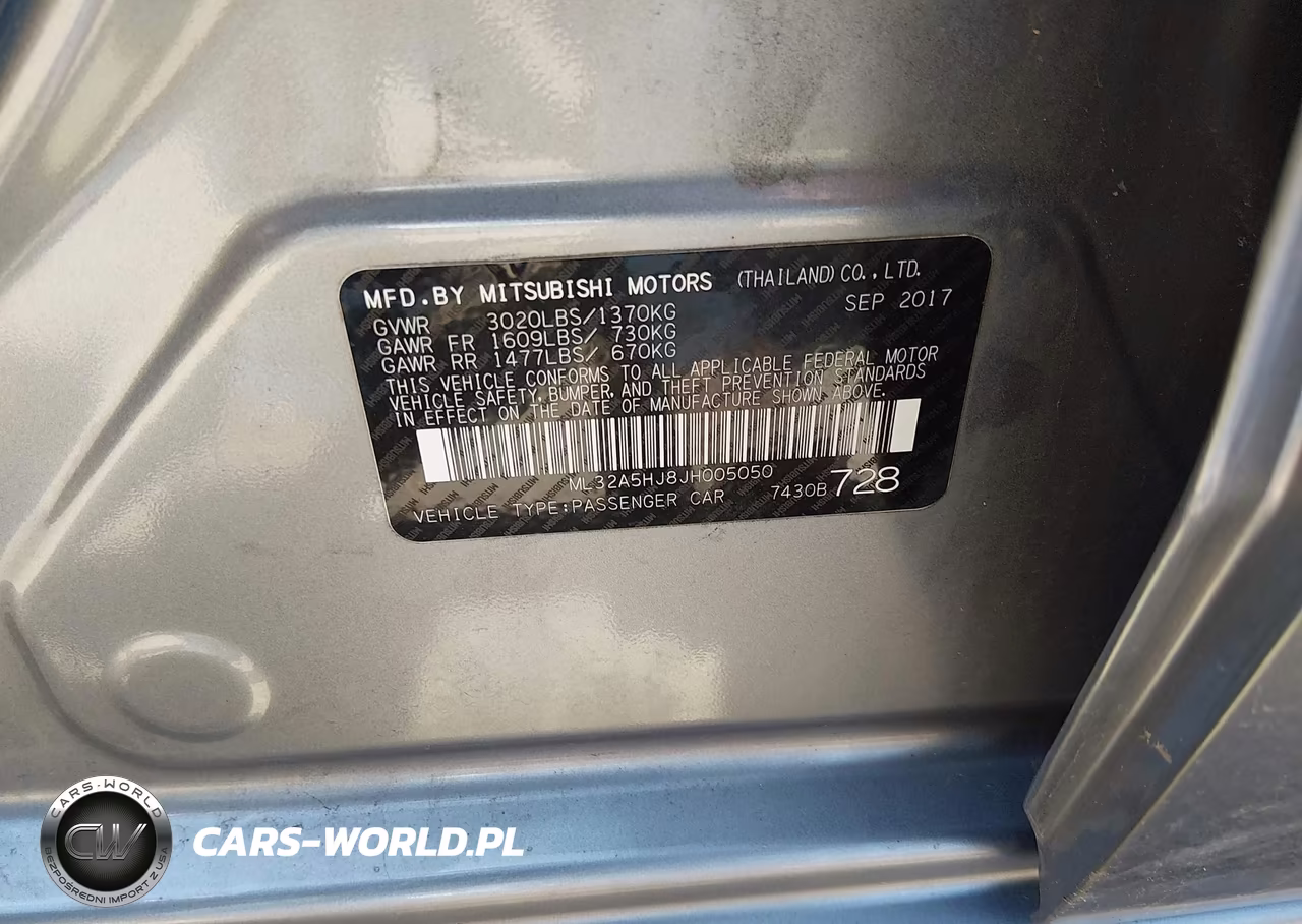 2018 Mitsubishi Mirage Gt VIN:ML32A5HJ8JH005050 - 9
