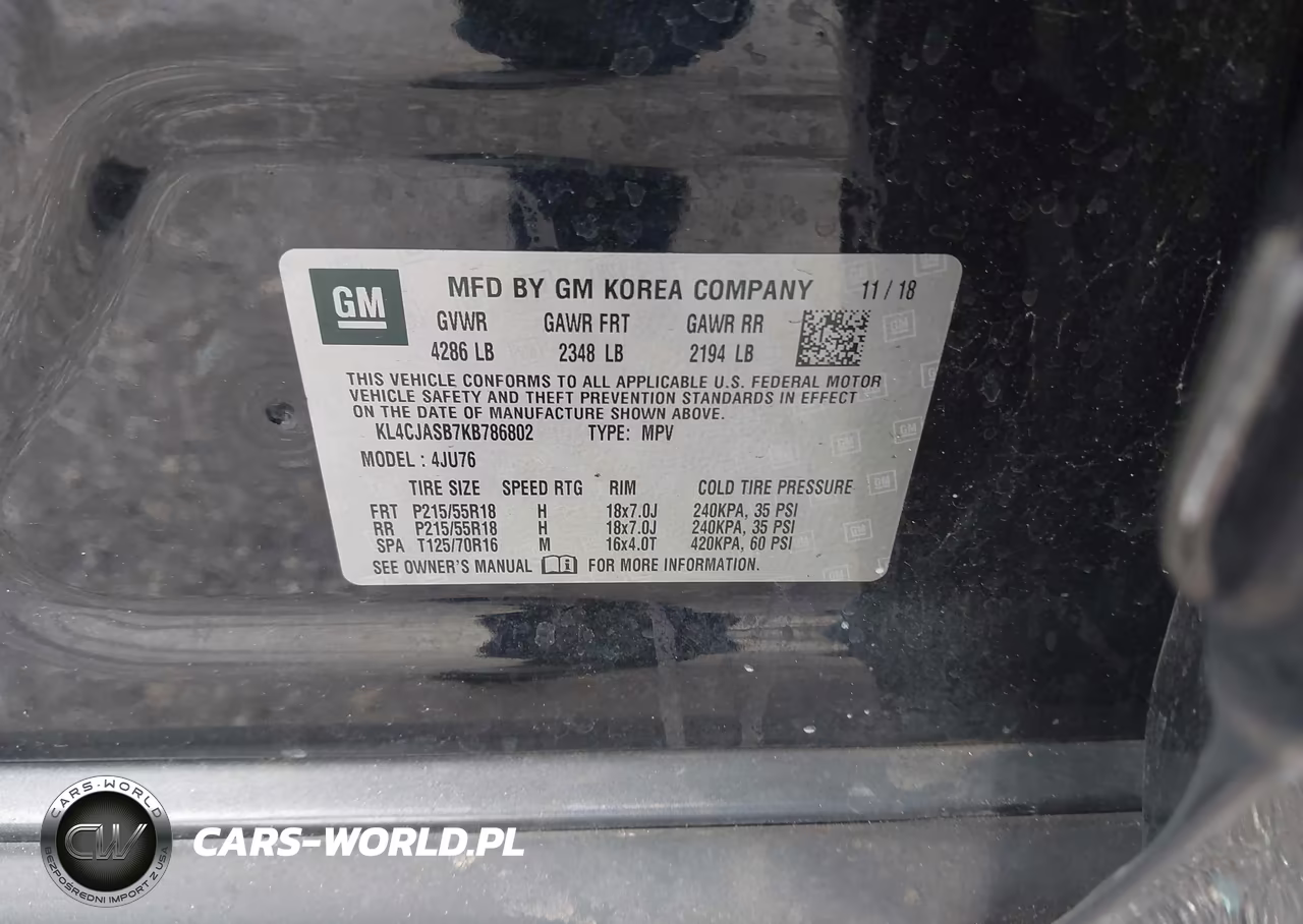 2019 Buick Encore Fwd Preferred VIN:KL4CJASB7KB786802 - 9