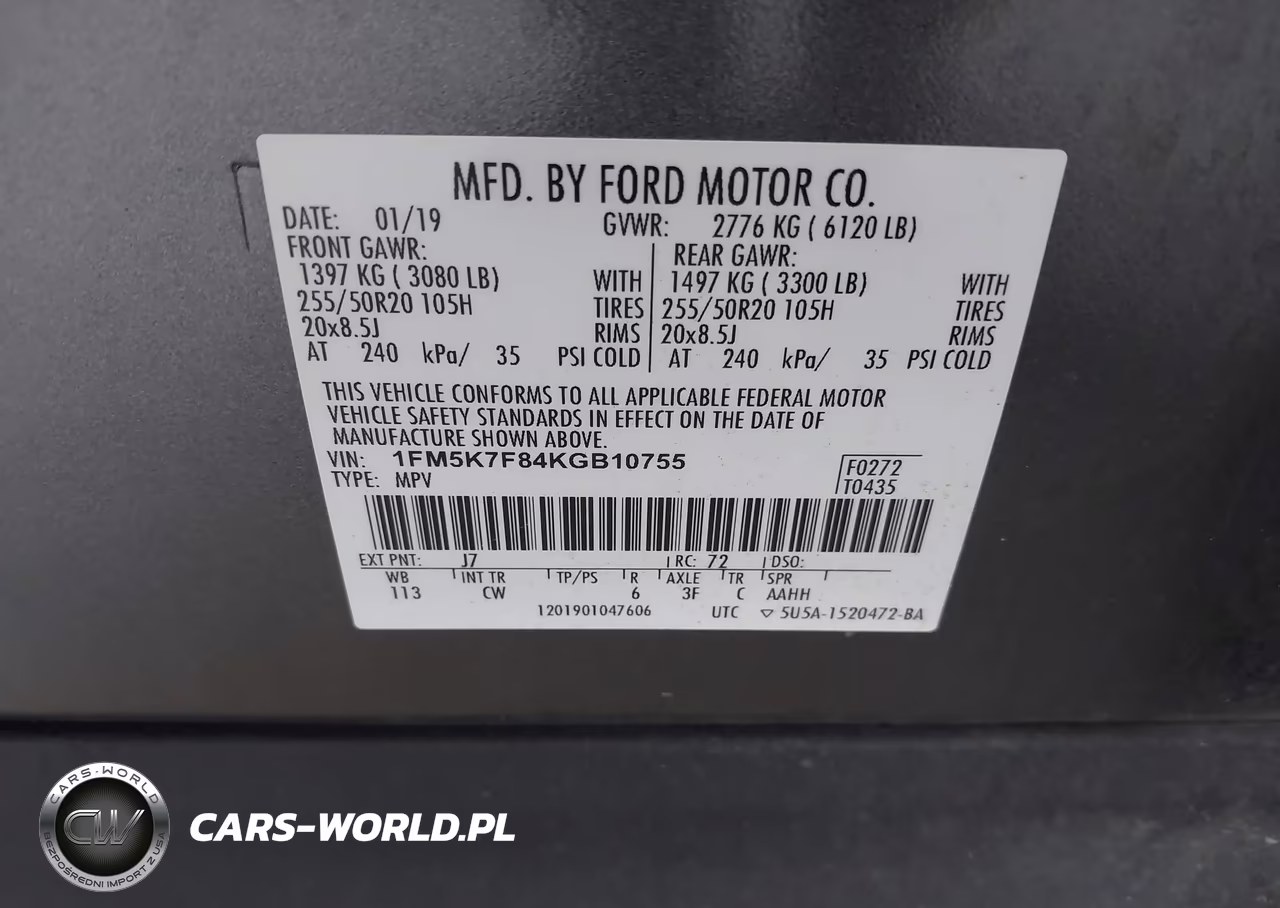 2019 Ford Explorer Limited VIN:1FM5K7F84KGB10755 - 9