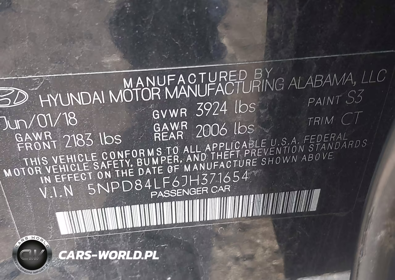 2018 Hyundai Elantra Sel VIN:5NPD84LF6JH371654 - 9