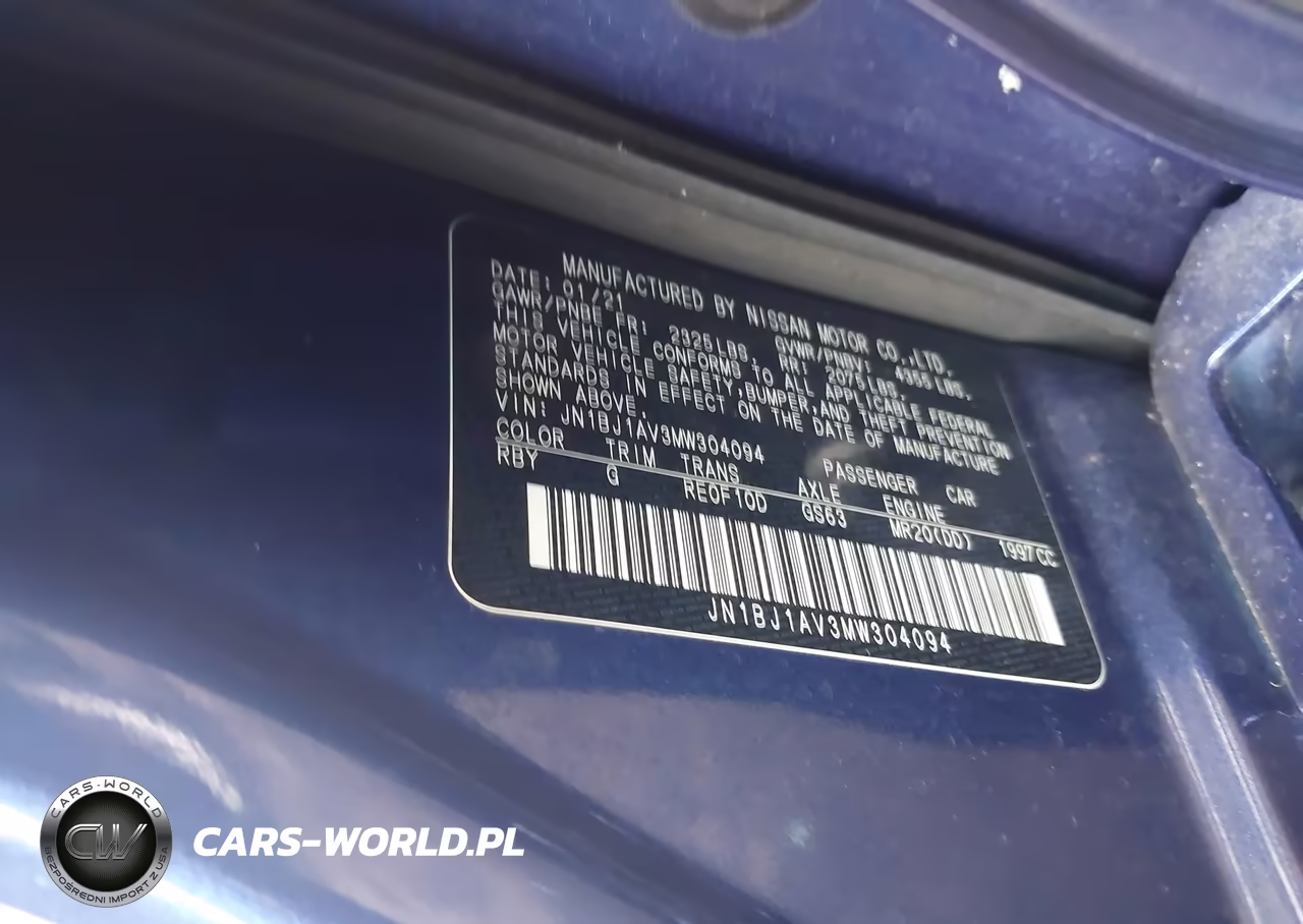 2021 Nissan Rogue Sport S VIN:JN1BJ1AV3MW304094 - 9