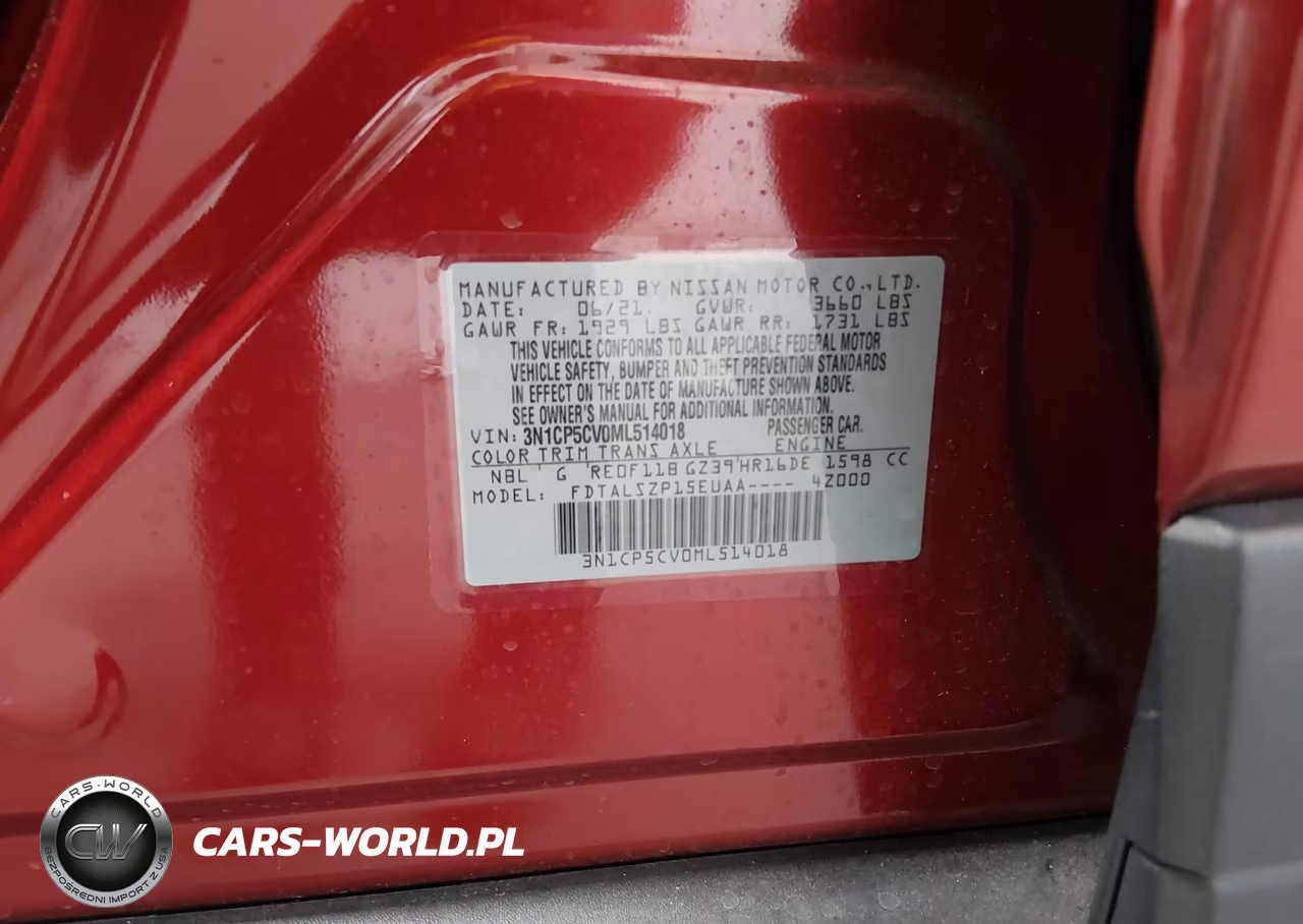 2021 Nissan Kicks Sv Xtronic Cvt VIN:3N1CP5CV0ML514018 - 9