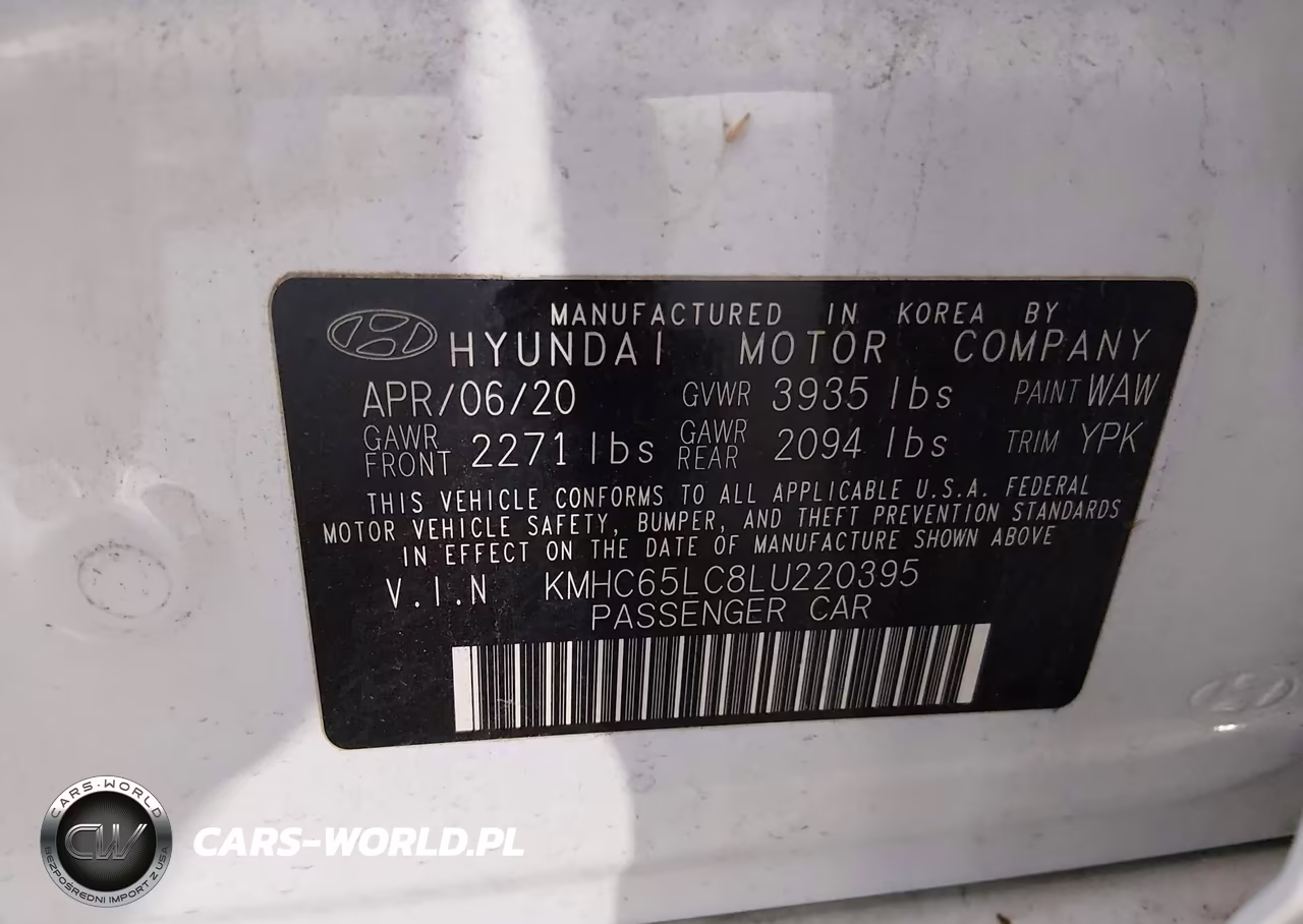 2020 Hyundai Ioniq Hybrid Blue VIN:KMHC65LC8LU220395 - 9