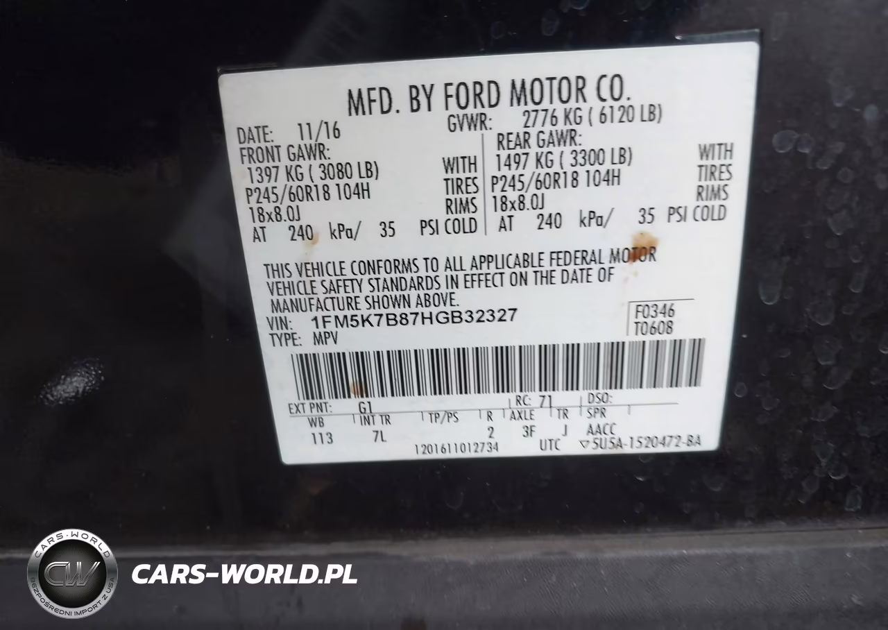 2017 Ford Explorer VIN:1FM5K7B87HGB32327 - 9