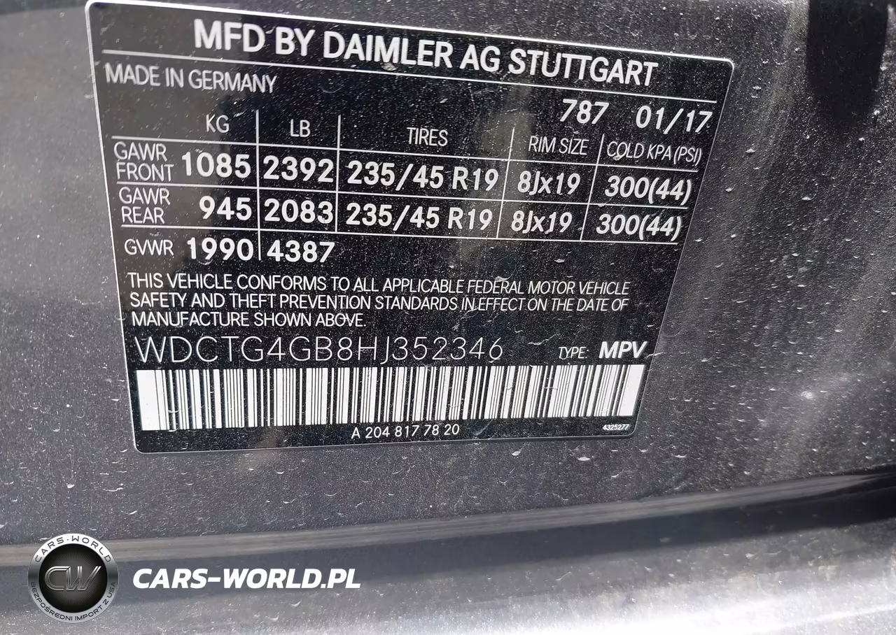 2017 Mercedes-Benz Gla 250 4Matic VIN:WDCTG4GB8HJ352346 - 9