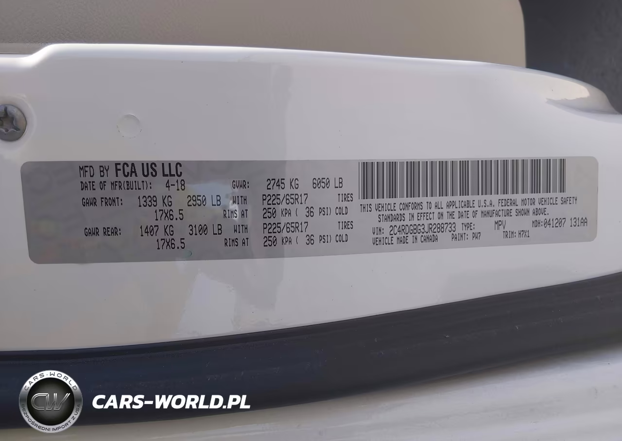 2018 Dodge Grand Caravan Se VIN:2C4RDGBG3JR288733 - 9