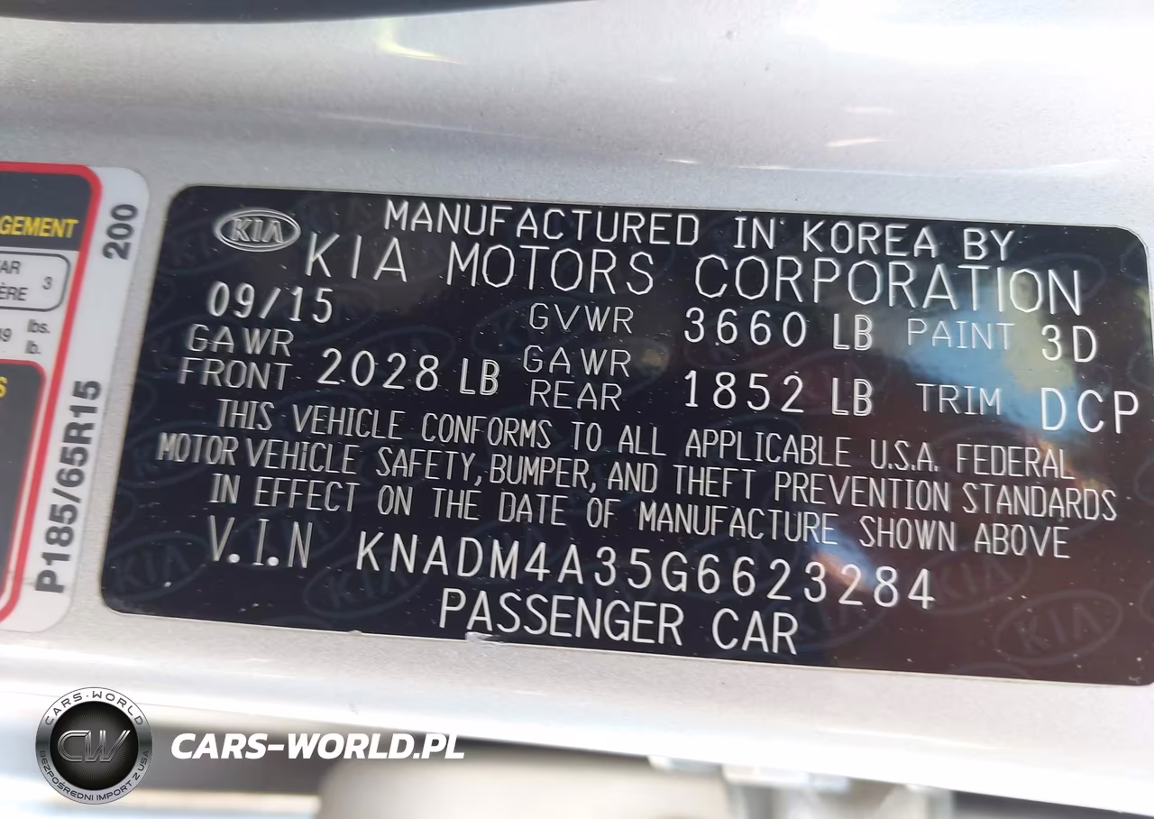 2016 Kia Rio Lx VIN:KNADM4A35G6623284 - 9