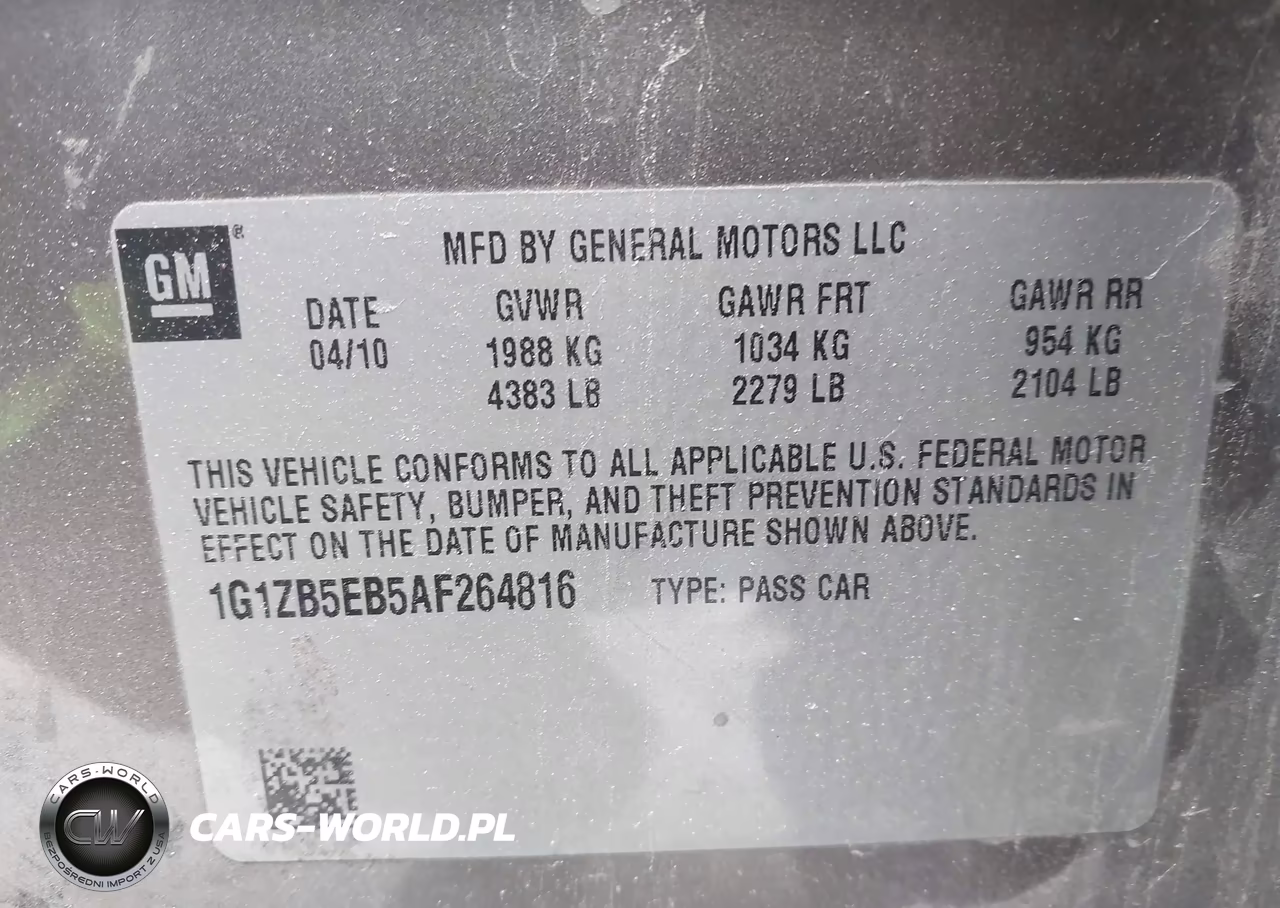2010 Chevrolet Malibu Ls VIN:1G1ZB5EB5AF264816 - 9