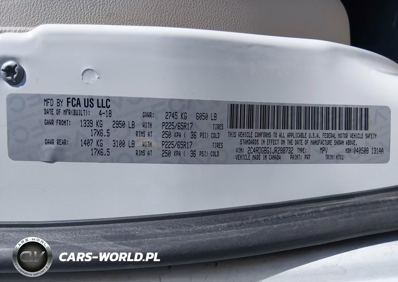 2018 Dodge Grand Caravan Se VIN:2C4RDGBG1JR288732 - 9