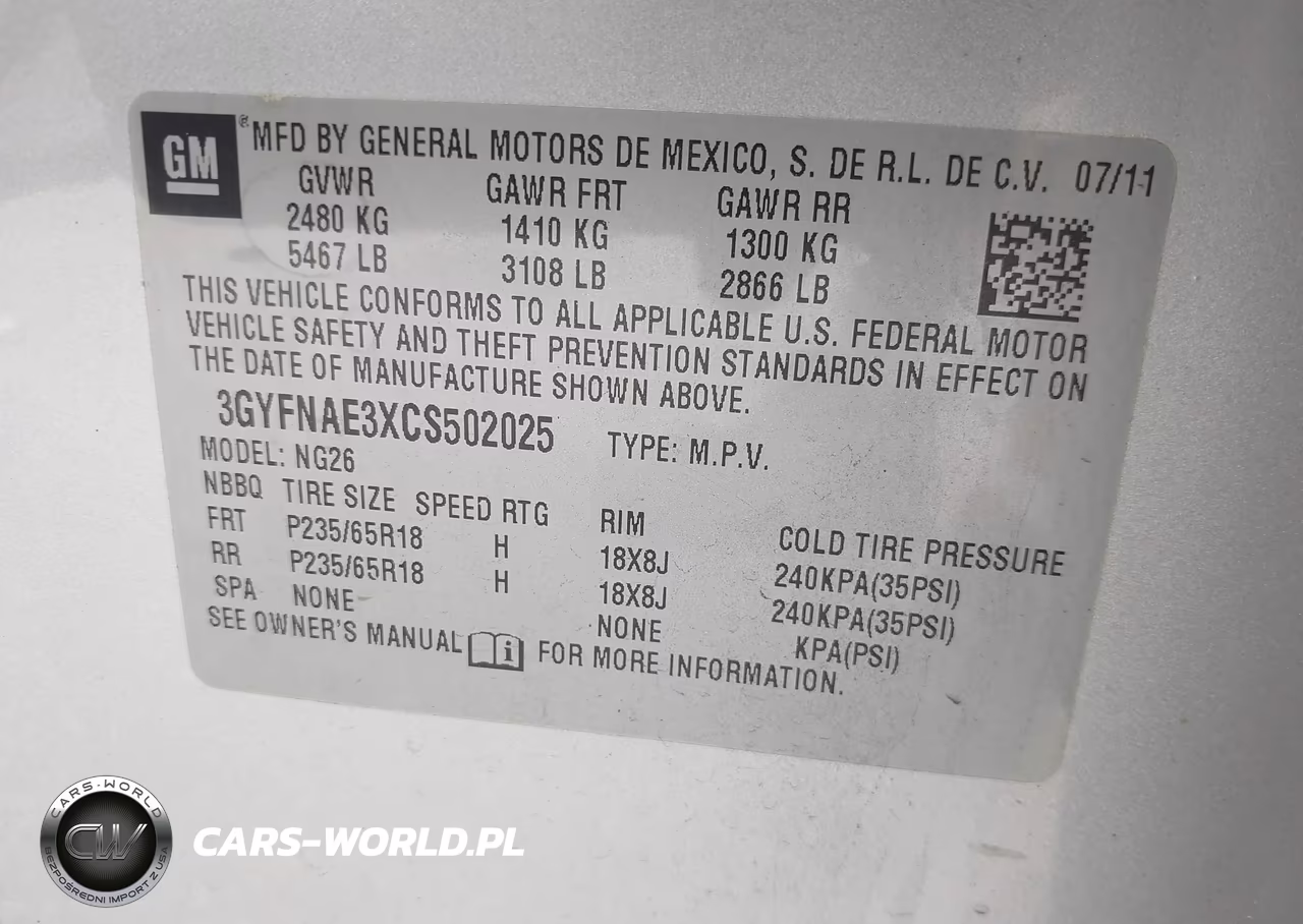 2012 Cadillac Srx Luxury Collection VIN:3GYFNAE3XCS502025 - 9