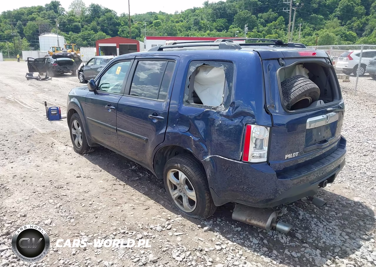 2013 Honda Pilot Ex-L VIN:5FNYF4H59DB069334 - 3