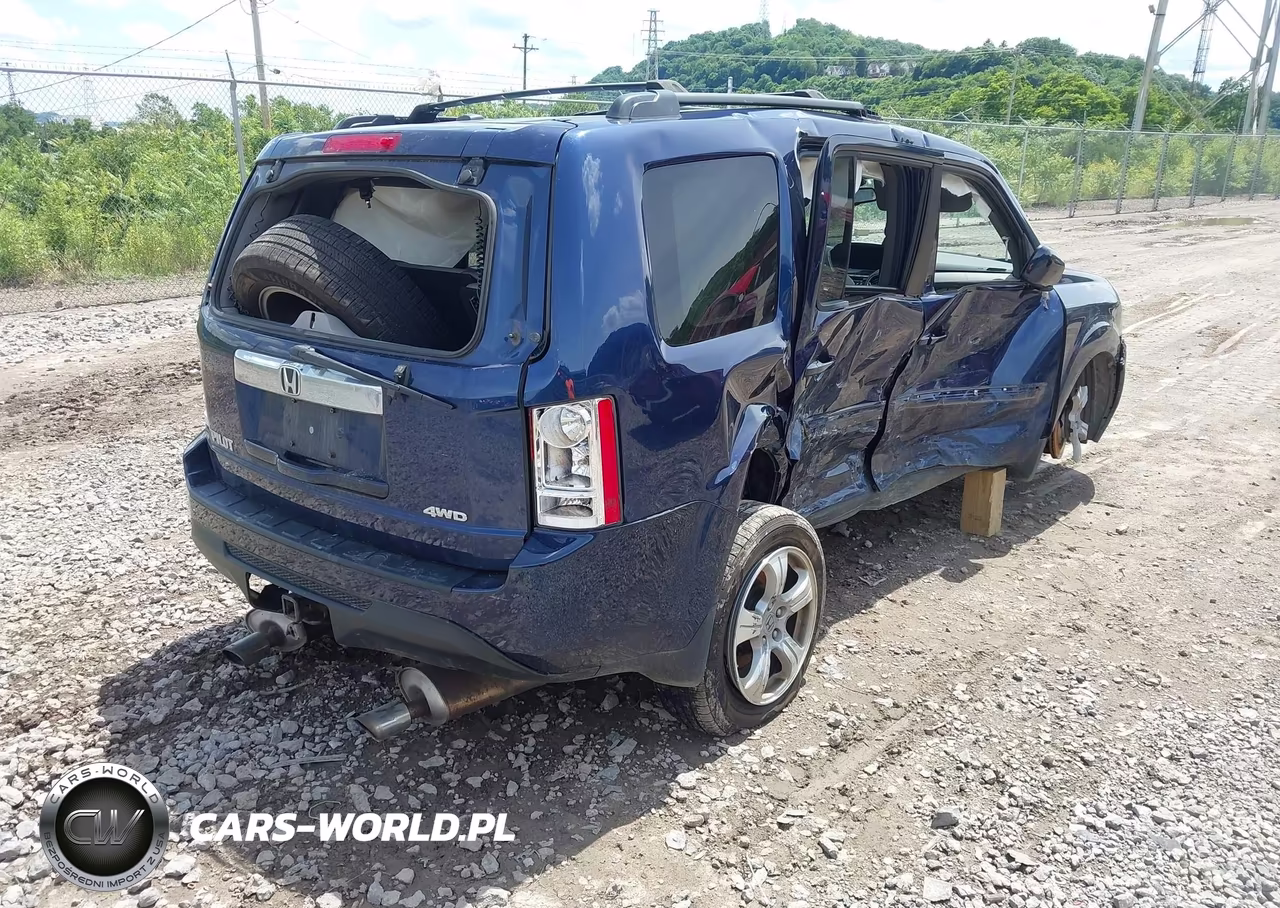 2013 Honda Pilot Ex-L VIN:5FNYF4H59DB069334 - 4